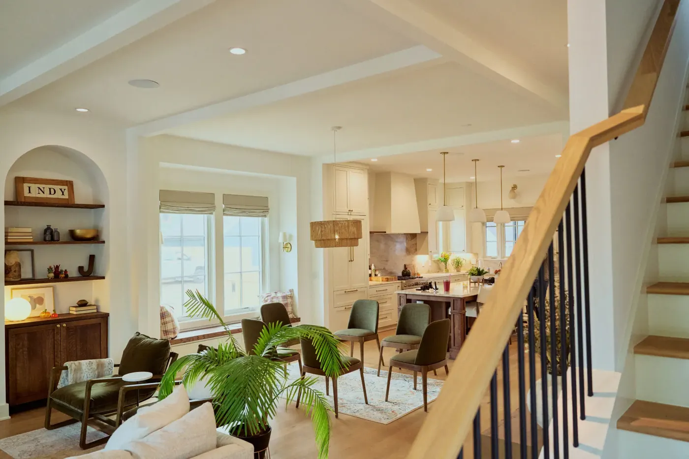 Cellular shades in a Mooresville living room