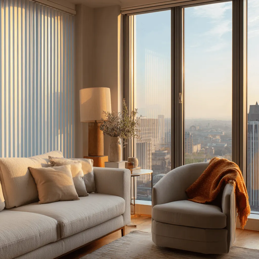 Cellular shades in a Mooresville living room